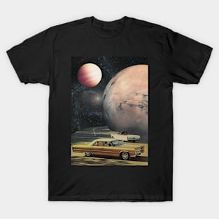 Long Road Home - Vintage Inspired Collage Illustration T-Shirt